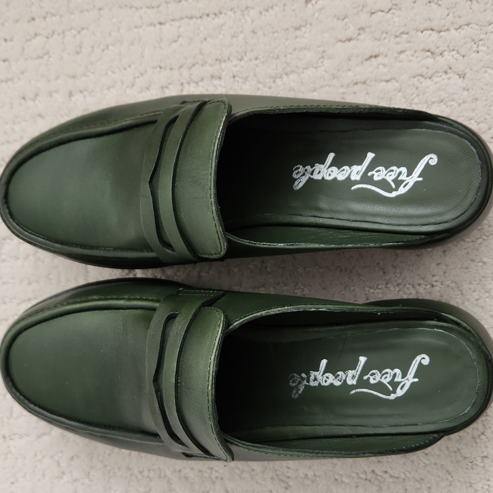 Free People Winston Platform Loafer Mules Size 8 - Picture 8 of 12